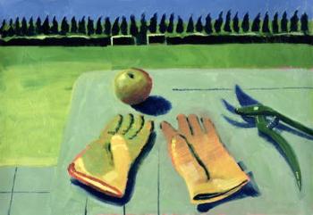 A Day in the Orchard (oil on card) | Obraz na stenu