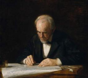 The Writing Master, 1882 (oil on canvas) | Obraz na stenu