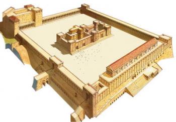 Temple in Jerusalem. Herod's Temple | Obraz na stenu