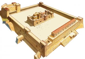 Temple in Jerusalem. Herod's Temple | Obraz na stenu