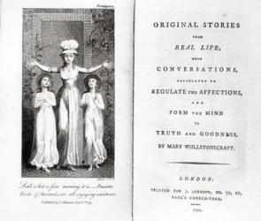 Frontispiece to 'Original Stories from Real Life' by Mary Wollstonecraft, 1791 (engraving) (b/w photo) | Obraz na stenu