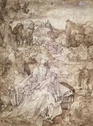 The Virgin Mary in the Middle of a Landscape, 1503 (pen and watercolour on paper) | Obraz na stenu