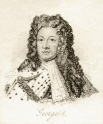 George I, from 'Crabb's Historical Dictionary', published 1825 (litho) | Obraz na stenu