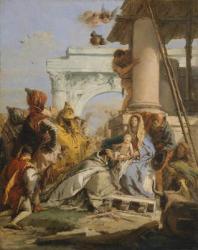 The Adoration of the Magi (oil on canvas) | Obraz na stenu