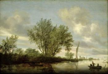 River Landscape, 1645 (oil on panel) | Obraz na stenu