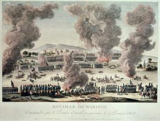 The Battle of Marengo, 25 Priarial An VIII (14th June 1800) after 1800 (coloured engraving) | Obraz na stenu