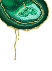 Emerald Dripping Agate, 2017, (digital) | Obraz na stenu