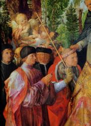 The Festival of the Rose Gardens, detail to the left: praying, 1506 (oil on wood) | Obraz na stenu