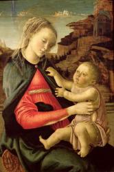 The Virgin and Child (Madonna of the Guidi da Faenza) c.1465-70 (oil on panel) | Obraz na stenu