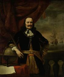 Michiel de Ruyter as Lieutenant-Admiral, 1667 (oil on canvas) | Obraz na stenu