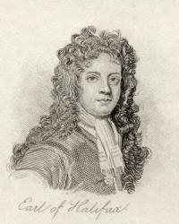Charles Montagu, 1st Earl of Halifax, from 'Crabb's Historical Dictionary', published 1825 (litho) | Obraz na stenu