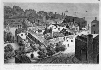 Winchester House, Southwark in about 1649, published in 1812 (engraving) | Obraz na stenu