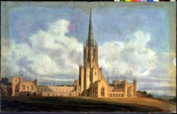 Projected Design for Fonthill Abbey, Wiltshire, 1798 (w/c on wove paper backed with linen) | Obraz na stenu