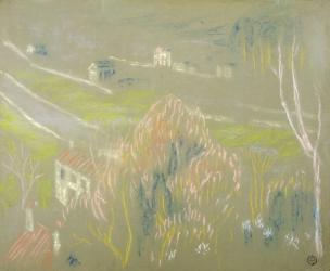 The Bottom of the Valley between Saint-Germain and Mareil, 1894 (pastel on paper) | Obraz na stenu