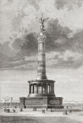 The Victory Column in the Tiergarten, Berlin, Germany in the 19th century. From Pictures from the German Fatherland published c.1880. | Obraz na stenu