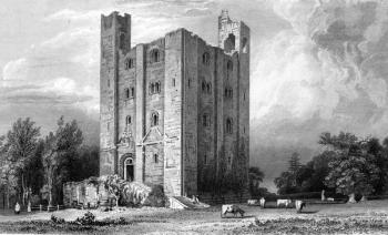 Hedingham Castle, Essex, engraved by John Carr Armytage, 1832 (engraving) | Obraz na stenu