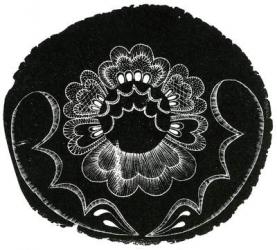 Scandinavian Folk Embroidery, 2013 (wood engraving on paper) | Obraz na stenu