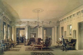 The Waiting Room of the Stagecoach Station in St. Petersburg, 1848 (w/c & gouache on paper) | Obraz na stenu