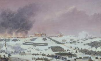 Battle of Eylau, 1807 (coloured aquatint) | Obraz na stenu