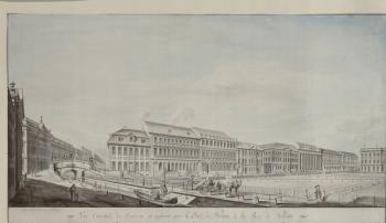 West aspect of Wilhelmsplatz, c.1773 (pen & pencil on paper) | Obraz na stenu