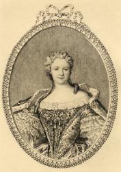 Maria Leszczynska (1703-68) (litho) | Obraz na stenu