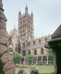 View of Gloucester Cathedral, 14th century (photo) | Obraz na stenu