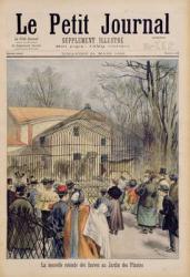 The New Wildcat House at the Jardin des Plantes, from 'Le Petit Journal', 31th March 1895 (coloured engraving) | Obraz na stenu