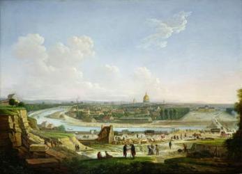 General View of Paris from the Chaillot Hill, 1818 (oil on canvas) | Obraz na stenu