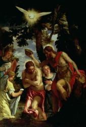 The Baptism of Christ (oil on panel) | Obraz na stenu