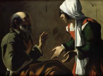 The Denial of St. Peter (oil on canvas) | Obraz na stenu