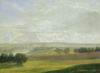The Elbe Valley Near Dresden (oil on canvas) | Obraz na stenu