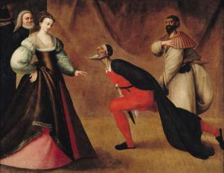 Scene from a Play (oil on canvas) (see 155537 for detail) | Obraz na stenu