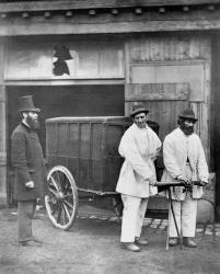 Public Disinfectors, from 'Street Life in London', 1877 (b/w photo) | Obraz na stenu