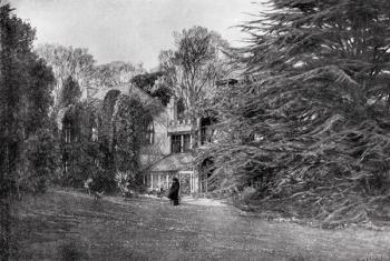 Farringford at Freshwater Bay, home of Alfred Lord Tennyson (1809-92) (litho) | Obraz na stenu