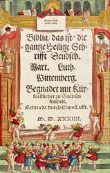 Title page from the Luther Bible, c.1530 (coloured woodcut) | Obraz na stenu
