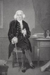 Portrait of Jonathan Trumbull (1710-85) (litho) | Obraz na stenu