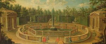 The Bosquet des Domes at Versailles (oil on canvas) | Obraz na stenu