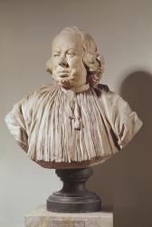 Portrait Bust of Canon Alexandre-Gui Pingre (1711-96) (terracotta) | Obraz na stenu