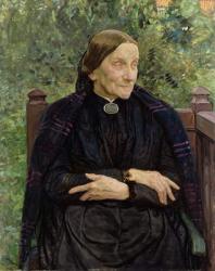 Lichtwark's Mother, 1908 (oil on panel) | Obraz na stenu