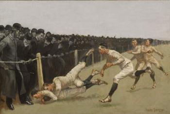 Touchdown, Yale vs. Princeton, Thanksgiving Day, Nov. 27, 1890 (oil on canvas) | Obraz na stenu
