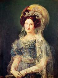 Maria Christina de Bourbon-Sicile (1806-78) Queen of Spain, c.1829 (oil on canvas) | Obraz na stenu