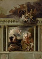 The Rape of Proserpine, design for the staircase of Devonshire House, London, c.1704 (oil on canvas) | Obraz na stenu