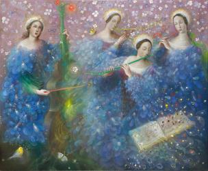 Song of the Goddess Natura - after the music of Max Reger, 2013 (oil on Belgian linen) | Obraz na stenu