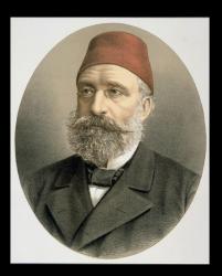 Grand Vizier Midhat Pasha (1822-83) (coloured engraving) | Obraz na stenu