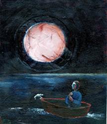 Night Bird, 2004, (oil on paper) | Obraz na stenu