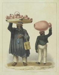 Water-jar Sellers, plate 9 from 'Sketches of Character...', 1838 (colour litho) | Obraz na stenu