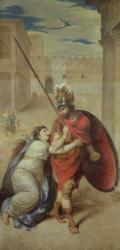 Hector's Farewell to Andromache (oil on canvas) | Obraz na stenu