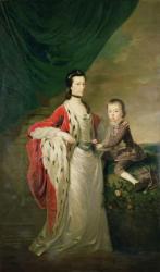 Mary, Countess of Shaftsbury and her Son, Anthony Ashley Cooper | Obraz na stenu