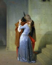 The Kiss, 1859 (oil on canvas) | Obraz na stenu