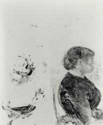 Study for Artilleryman and his Wife, 1886 (monotype) (b/w photo) | Obraz na stenu